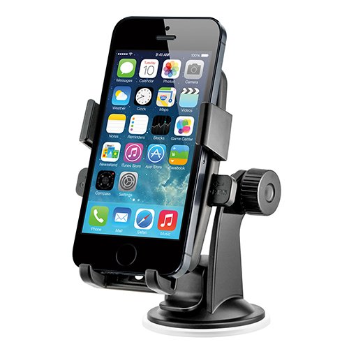 iOttie HLCRIO102 One Touch Windshield Dashboard Universal Car Mount Holder for iPhone 4S/5/5S/5C, Galaxy S4/S3/S2, HTC One – Retail Packaging – Black