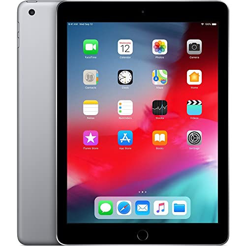 Apple iPad (2018 Model) with Wi-Fi only 32GB Apple 9.7in iPad – Space Gray (Renewed)