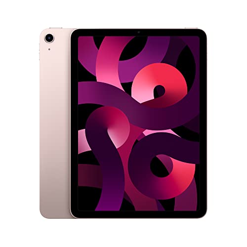 Apple iPad Air (5th Generation): with M1 chip, 10.9-inch Liquid Retina Display, 64GB, Wi-Fi 6, 12MP front/12MP Back Camera, Touch ID, All-Day Battery Life – Pink