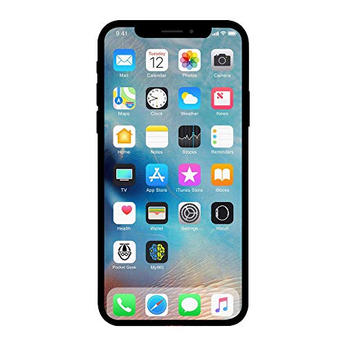 Apple iPhone X, US Version, 64GB, Silver – Unlocked (Renewed)